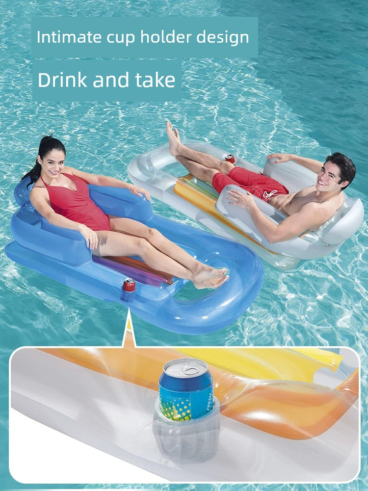 Bestway Adult Float Swimming Ring Inflatable Float Floating Mattress Seaside Surfboard Kickboard Beach Recliner