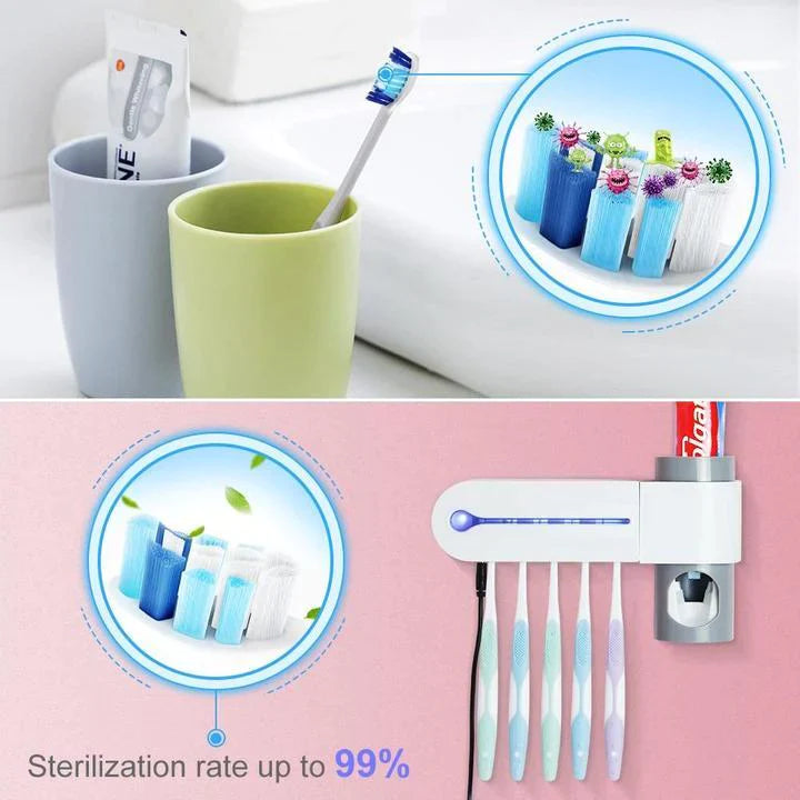 Squeaky Clean Toothbrush Sanitizer UV Disinfection