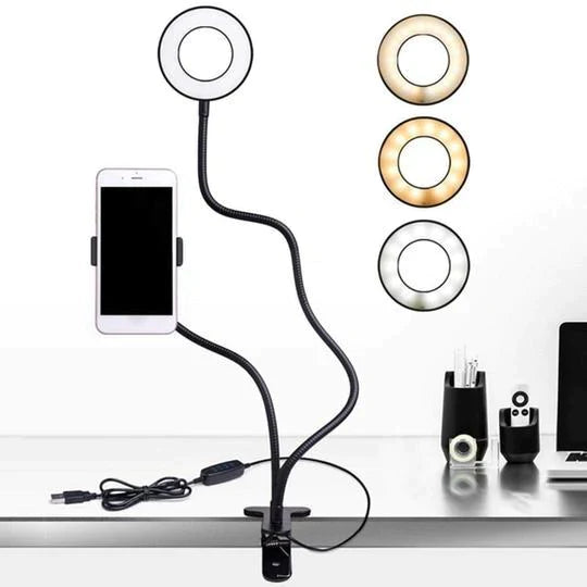 The INFLUENCER Phone Holder and RING LIGHT DUO